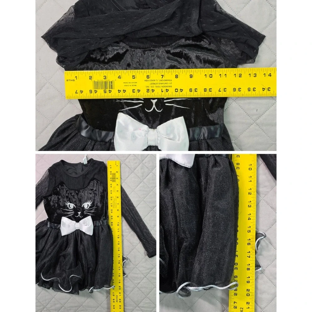 Kitty Kat Black Cat Tutu Halloween Costume Girls Small 4-6 Amscan